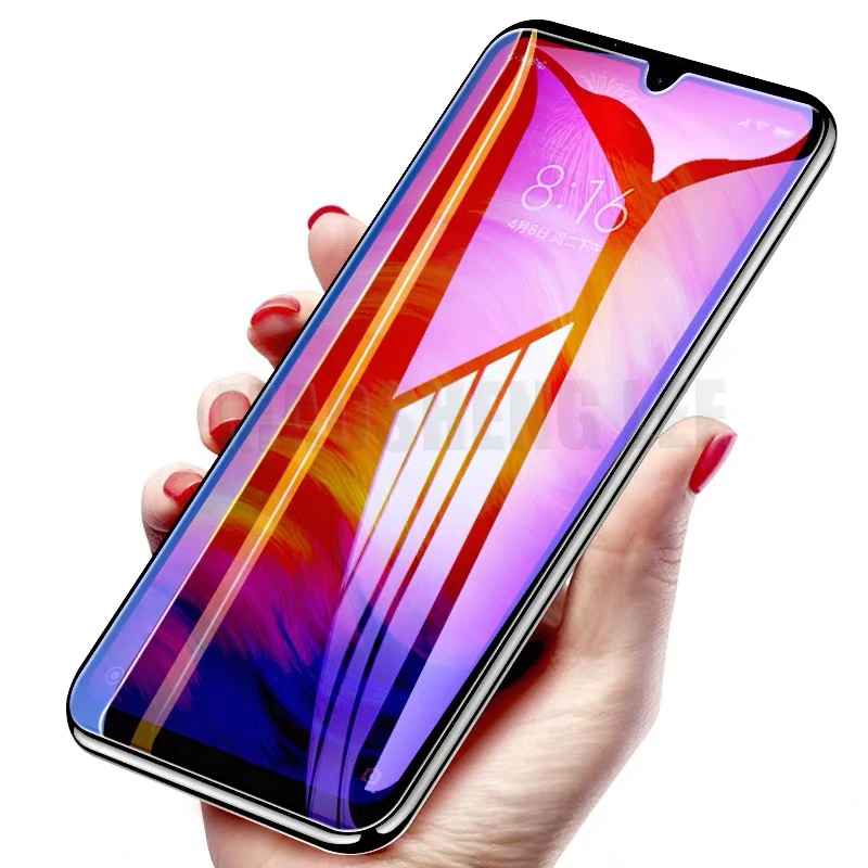 2 шт./лот закаленное стекло для Xiaomi Redmi Note 7 Pro Защита экрана note защита от Blu ray
