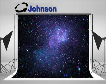 

Bright Galaxy Stars Black Texture photo backdrop Vinyl cloth High quality Computer print wall background