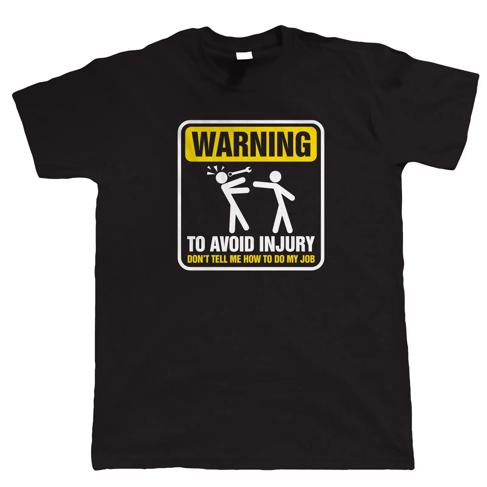 Warning To Avoid Injury Mens Funny Mechanic T Shirt Christmas Gift for