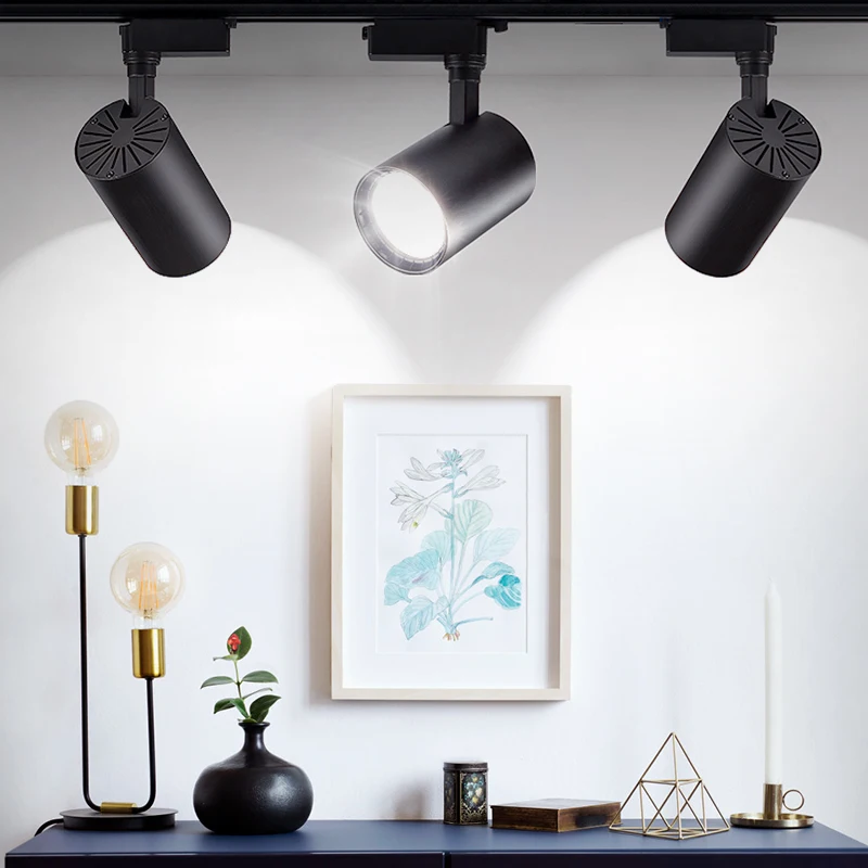 

LED Track Light Rail lamp 12W 20W 30W COB Track Lamps Lights Lighting Spotlight for Clothes store Shop Living room Kitchen