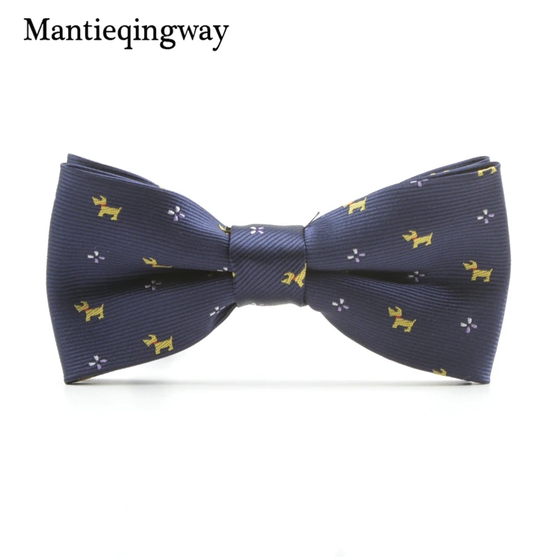 Mantieqingway/галстук бабочка с рисунком лося из мультфильма галстук полиэстера для