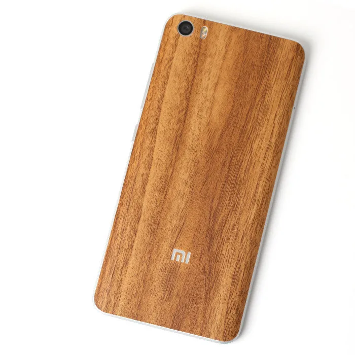 Carboon Look wood Grain back film Protective cover stickers For Xiaomi Mi5 M5 Mi 5 5