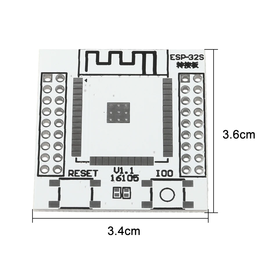 ESP32 ESP32S адаптер IO Базовая плата esp-32s Pinboard преобразователя постоянного тока с 4 строки булавки для ESP-32S Беспроводной Bluetooth модуль беспроводного доступа Wi-Fi