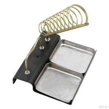 1 шт., двойная металлическая подставка для паяльника, держатель для пистолета, новая подставка, Прямая поставка, инструмент LS'D