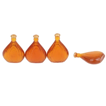 

4pcs 1:12 Scale Cute Dollhouse Miniature Drinks Wine Bottle Model Mini Pretend Play Doll Food Toys