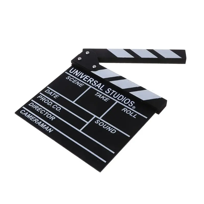 Claqueta de Cine - Acrylic Film Clapper Board Hollywood, 30X24.5cm Claqueta  Cine Profesional para Filmación de Películas, Filmación de Videos :  .es: Electrónica