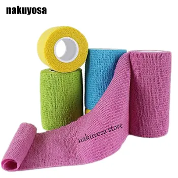 

5 Rolls 10cm x 5cm Waterproof Self Adhesive Elastic Bandage Muscle Tape Finger Joints Wrap Therapy Bandage Care Tape