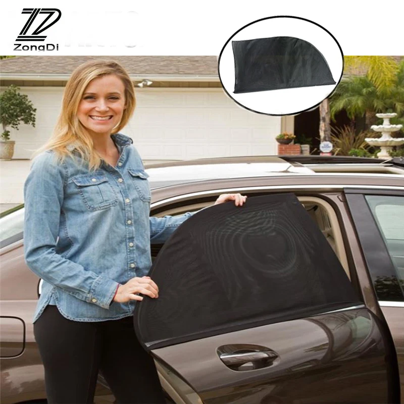 

ZD 2Pcs For Kia Rio 3 Ceed Toyota Corolla 2008 Avensis C-HR RAV4 Mazda 3 6 Car Window Windshield Sun Shade Visor Curtain Covers