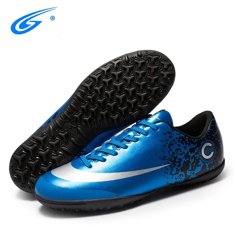 

ZHENZU Brand Professional Men Turf Indoor Soccer Shoes futzalki Cleats futsal Football Boots Athletic Sneakers chaussure de foot