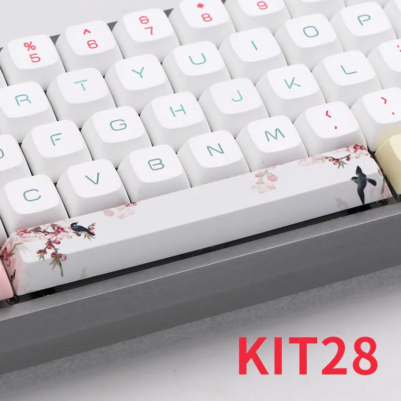 Five sides Dye-subbed PBT Spacebar 6.25U cherry profile keycap for DIY mechanical keyboard