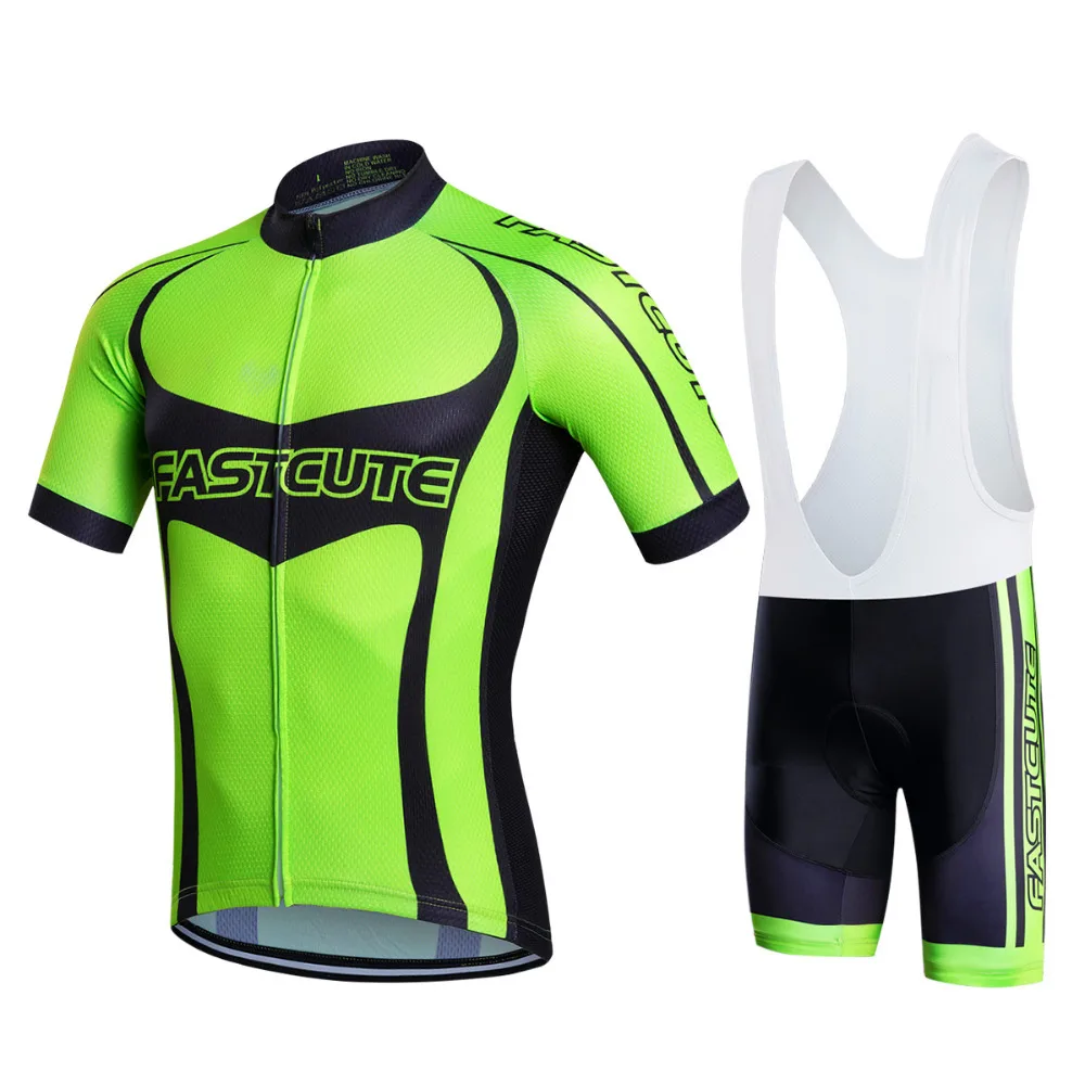 cheap 2016 Quick Dry Pro Bicycle Bike MTB Cycling Short sleeve Jersey Clothing Clothes Sportswear maillot Roupa Ciclismo FAST Green