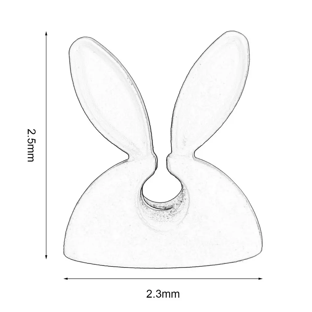 4 шт. многоцелевой кролик шнур, кабель для наушников провода линии зажимы органайзера фиксатор держатель с креплением Креативный дизайн