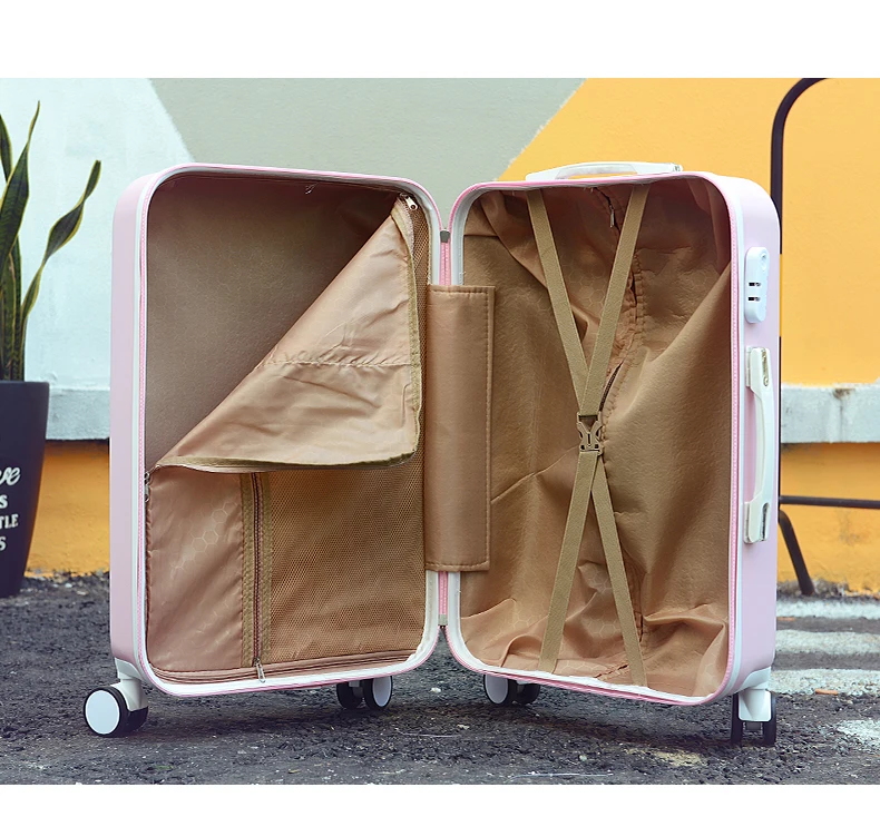 Популярный модный чемодан для женщин, Спиннер, чемодан для мужчин, дорожный Багаж на колесиках, Дамский чемодан на колесиках, косметичка