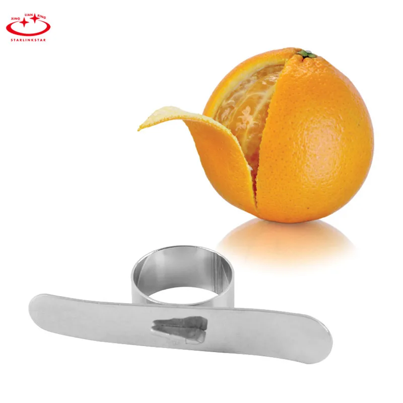 

Factory Direct Sale 1Pcs/set Stainless Steel Citrus Parer Peeler Orange Kitchen Gadgets Finger Peeling Orange Open Orange Tool