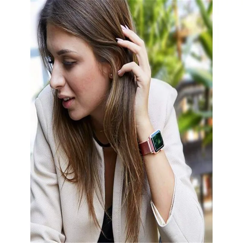 Ремешок для часов, Миланская петля, ремешок для Apple watchband 4 44/40 мм Нержавеющая сталь браслет аксессуары для наручных часов iwatch серии 3/2/1, 38, 42 мм, версия