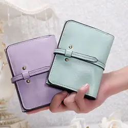 2018 Новый Для женщин кошельки модные короткие бумажник сцепления МАСЛО Wa кожаный бумажник для Для женщин бумажник дамы Повседневное Для