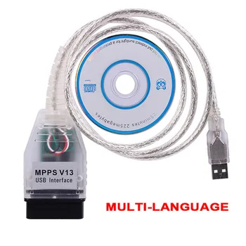 2019 Новый MPPS V13.02 V13 K CAN Flasher Чип тюнинг ECU Программатор MPPS V13 OBD2 16Pin к USB интерфейсу автомобильный диагностический кабель 2019 Новый MPPS V13.02 V13 K CAN Flasher Чип тюнинг ECU Программатор MPPS V13 OBD2 16Pin к USB интерфейсу автомобильный диагностический кабель