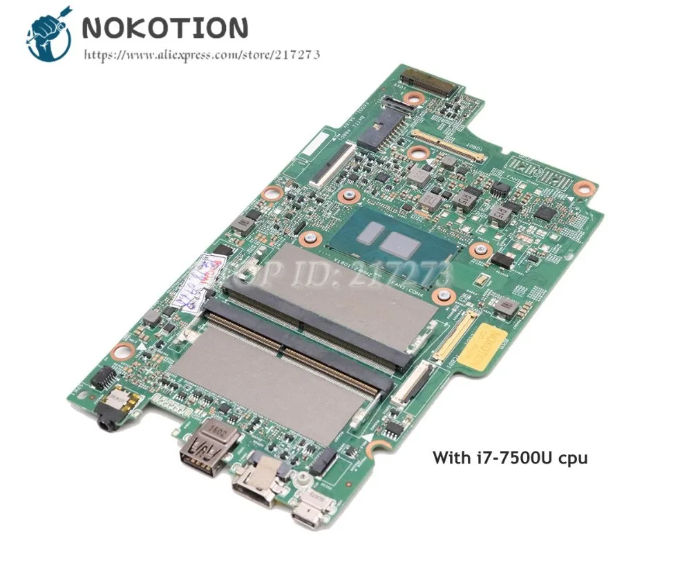 Материнская плата NOKOTION для ноутбука Dell Inspiron 7779 материнская CN 0NX6FR NX6FR i7 7500U 2 7 ГГц
