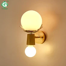 Creative LED Wall Light Sconces E27 Bulb Wood Retro Wall Lamps Hotel Home Living Room Bedroom bedside indoor lighting Fixture Creative LED Wall Light Sconces E27 Bulb Wood Retro Wall Lamps Hotel Home Living Room Bedroom bedside indoor lighting Fixture