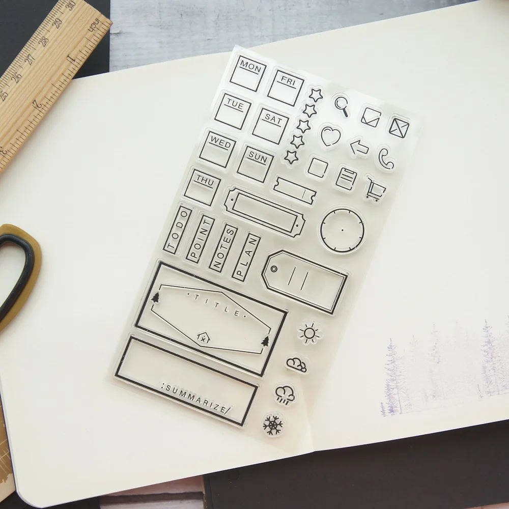 Handmade Diary Design Clear Transparent Stamp Silicone Stamps As Scrapbooking Decoration DIY Card Paper Gift Use | Дом и сад