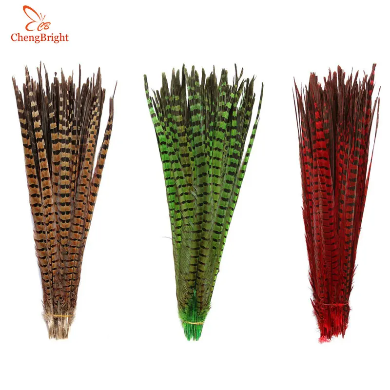 

CHENGBRIGHT 50Pcs 50-55CM Natural Pheasant Tail Feathers DIY Jewelry Carnival Clothing Wedding Decoration Pheasant Feather Plume
