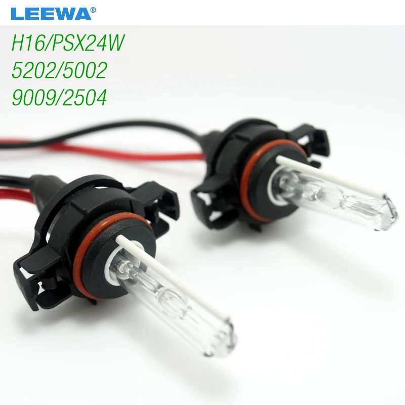 LEEWA 2 шт. 12V 35W H16/PSX24W/5202/5002/9009/2504 ксеноновые лампы# CA3953