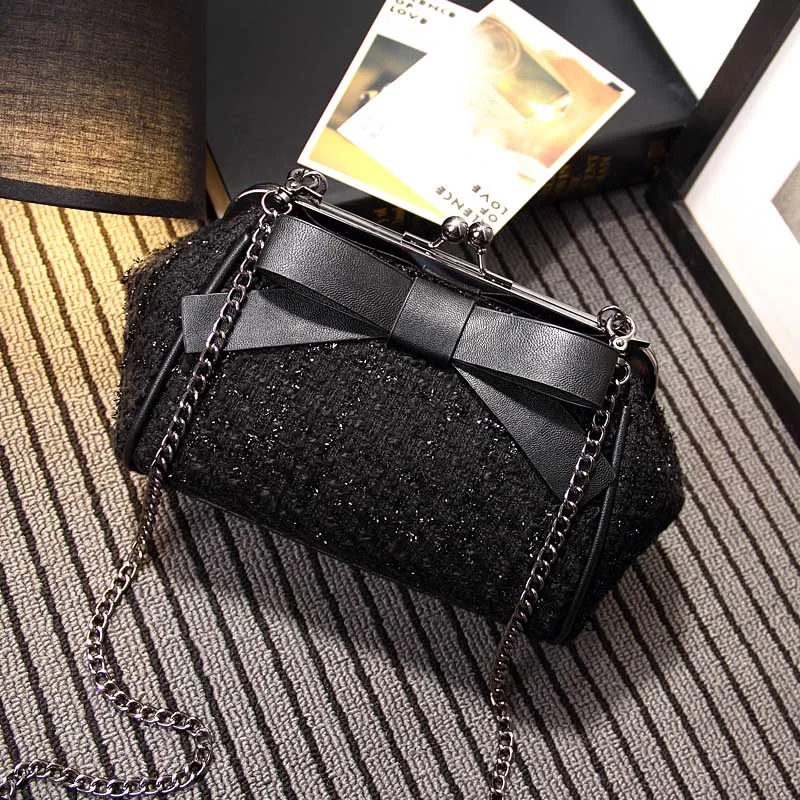 New Small Retro Vintage B Kiss Lock   Purse Handbag Totes Bag for Women,girls (3)