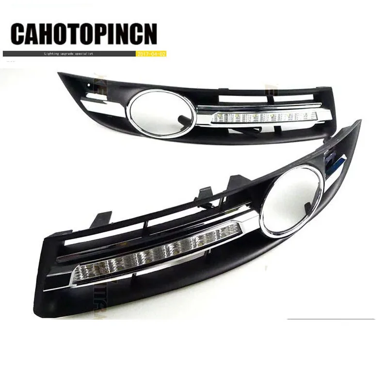

Super bright Waterproof car light DRL LED Daytime Running Lights with fog lamp hole For VW Volkswagen Passat B6 2007 2008 2009