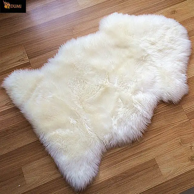 1piece 55x85cm Pure White 3 5 Pieces Sewing Line Home Deco Gy 1piece 55x85cm Pure White 3 5 Pieces Sewing Line Home Deco Gy Wool Fur Carpet