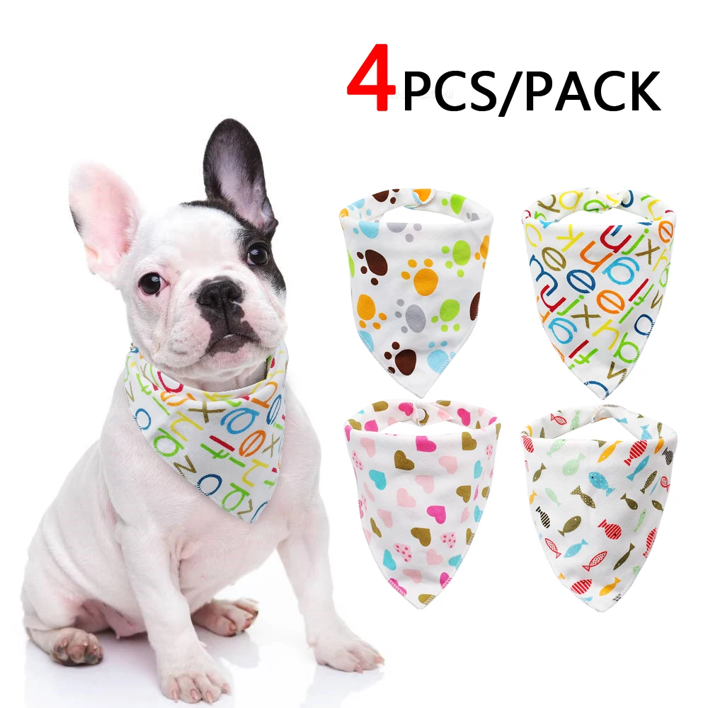 4 шт. бандана для собак кошечка шарф щенка Бандана Pet Bib галстуки бабочки ошейник