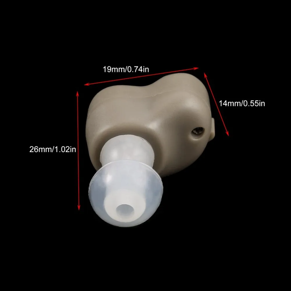 Маленькие внутриканальные слуховые аппараты, усилитель звука голоса, Регулируемый тон, мини слуховой аппарат, слуховой аппарат, забота о здоровье ушей для глухих людей для пожилых людей