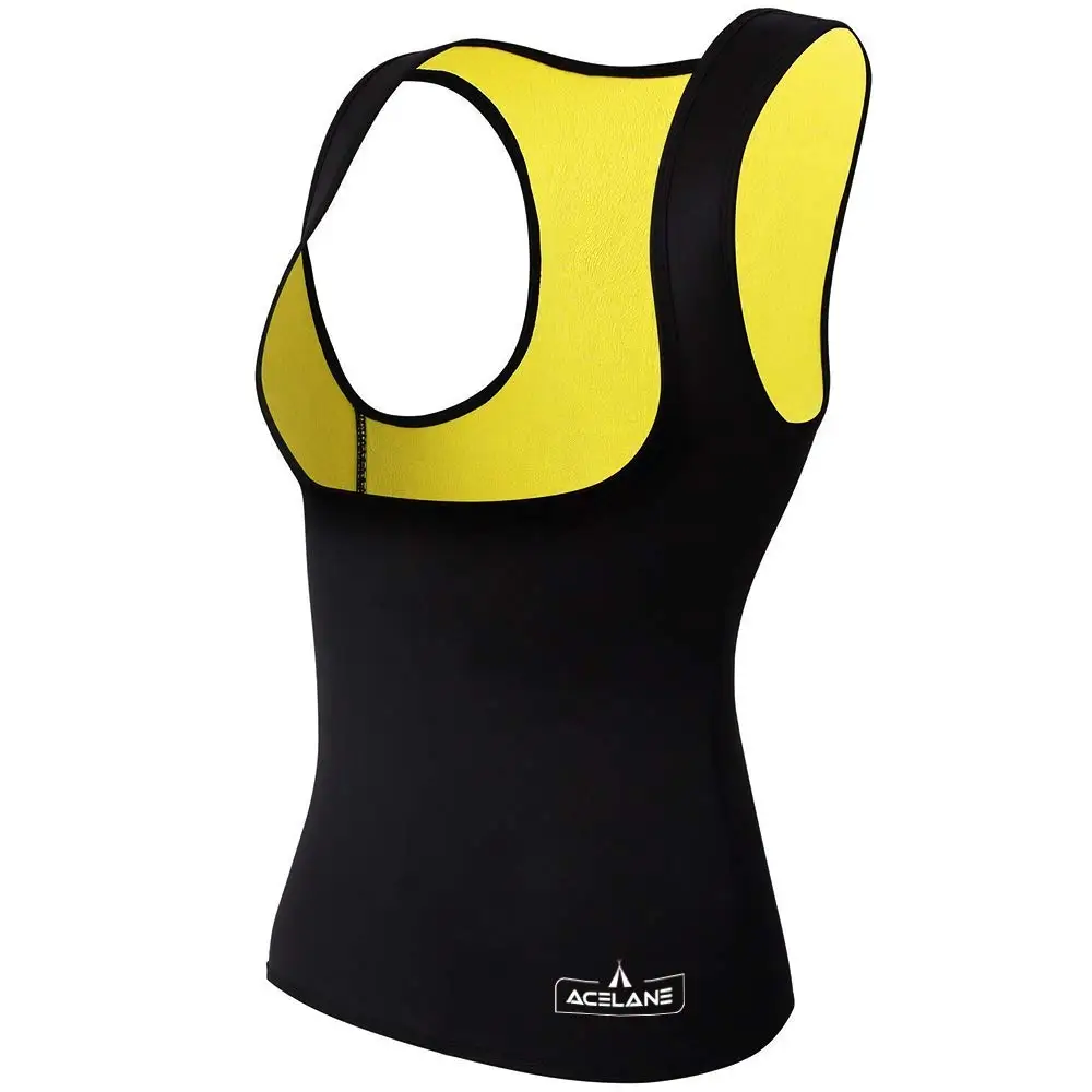 

Acelane Women Slimming Body Shaper Hot Sweat Workout Tank Top Waist Trainer Vest Weight Loss Neoprene Shapewear for All Sport