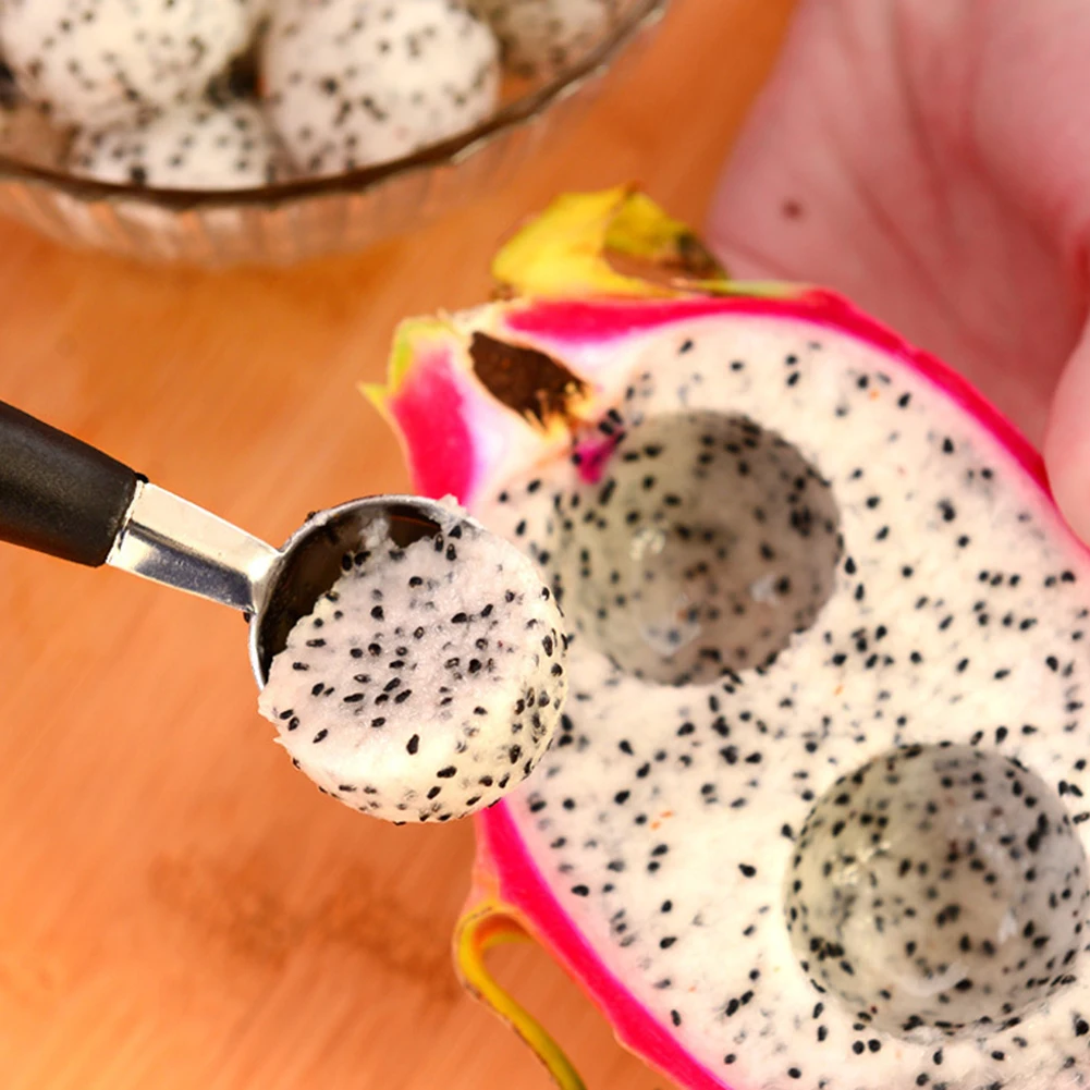 Stalinless стальной двухконцевый фруктовый Баллер Совок Ложка для шариков мороженого DIY инструмент для ассорти из холодных блюд арбуз дыня резак Калибр