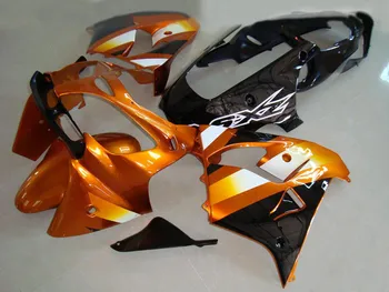 

Motorcycle Fairing kit for KAWASAKI Ninja ZX9R 00 01 ZX 9R 2000 2001 zx 9r ABS Orange black Fairings set+gifts KJ07