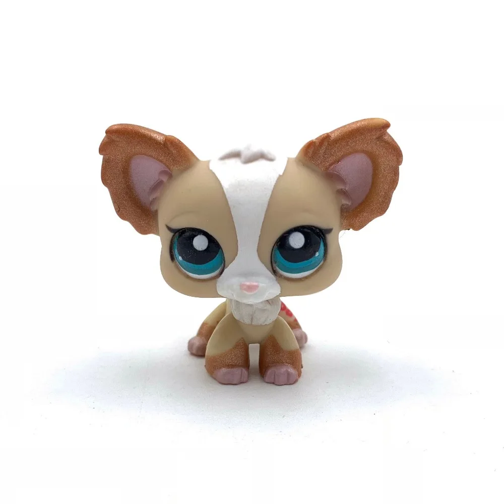 Игрушки для домашних животных YCHIHUAHUA Dog#1082 Желтая Собака с голубыми глазами старая оригинальная модель игрушки для детей Рождественский подарок