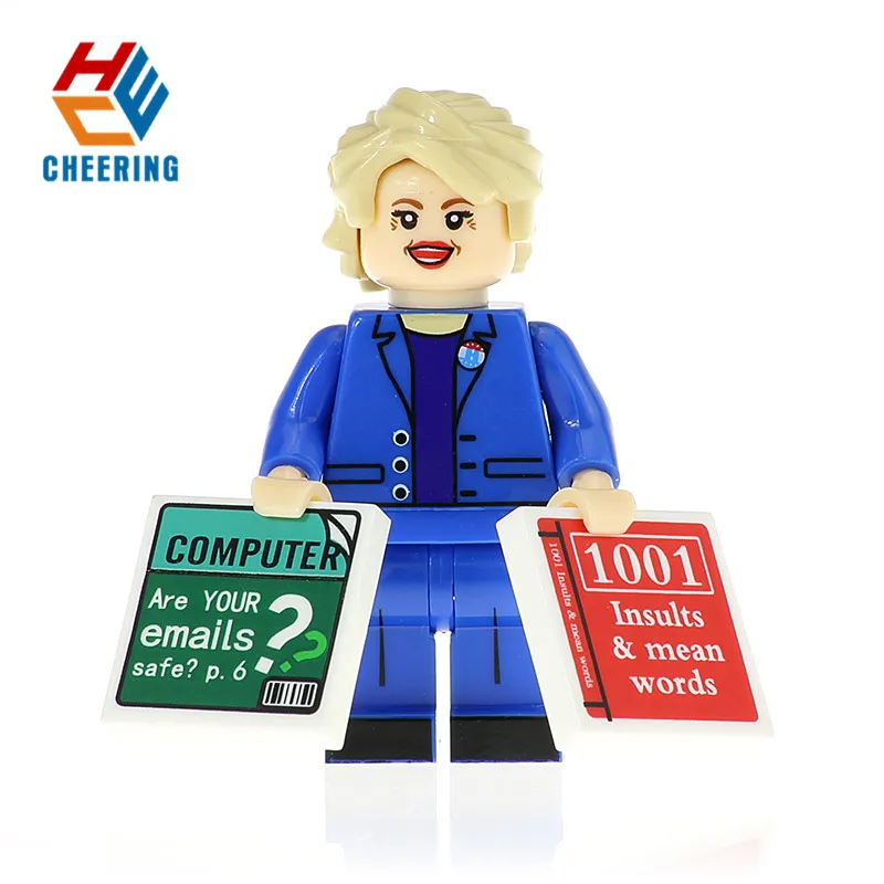 

Single Sale Building Blocks Freddie Grunge Clinton Trump Icon Hillary Figures Learning Bricks Dolls Toys For Children KF424