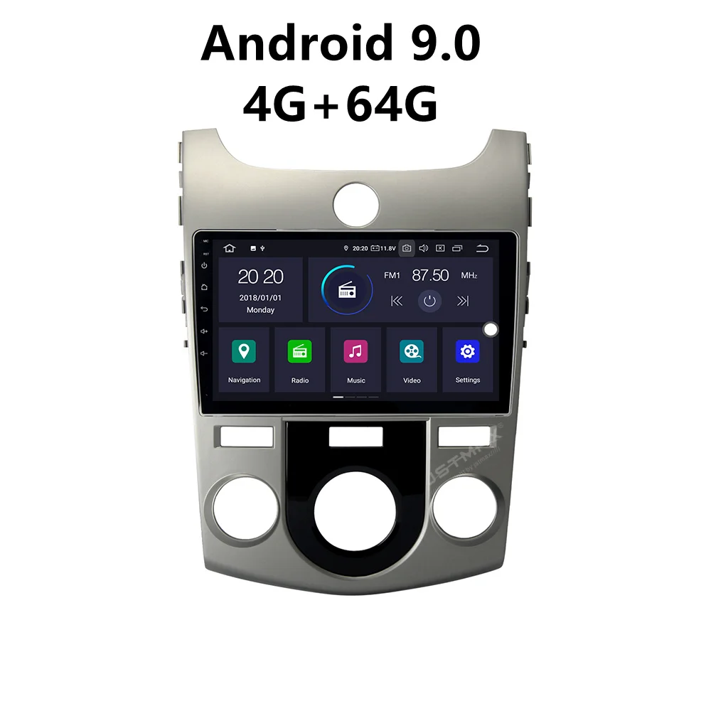 JSTMAX 9 'ɺndroid 9.0 4G + 64G ISP экран автомобильный DVD Радио стерео плеер для Kia Cerato Nazao