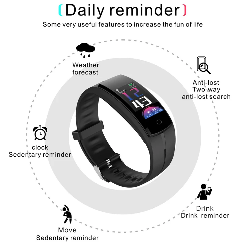 QS100 Смарт IP67 Водонепроницаемый Heart Rate Monitor Спортивные Фитнес измеритель