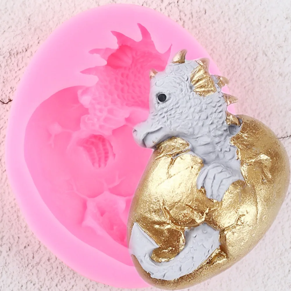 

Dinosaur Broder Silicone Mold Sugarcraft Cake Decorating Tools Cupcake Topper Fondant Chocolate Candy Molds Cake Baking Mould