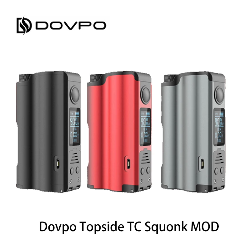 

Original Dovpo Topside Squonk Mod 90W top fill with 10ml Squonk Bottle powered by single 21700 vs athena squonk Rage Mod