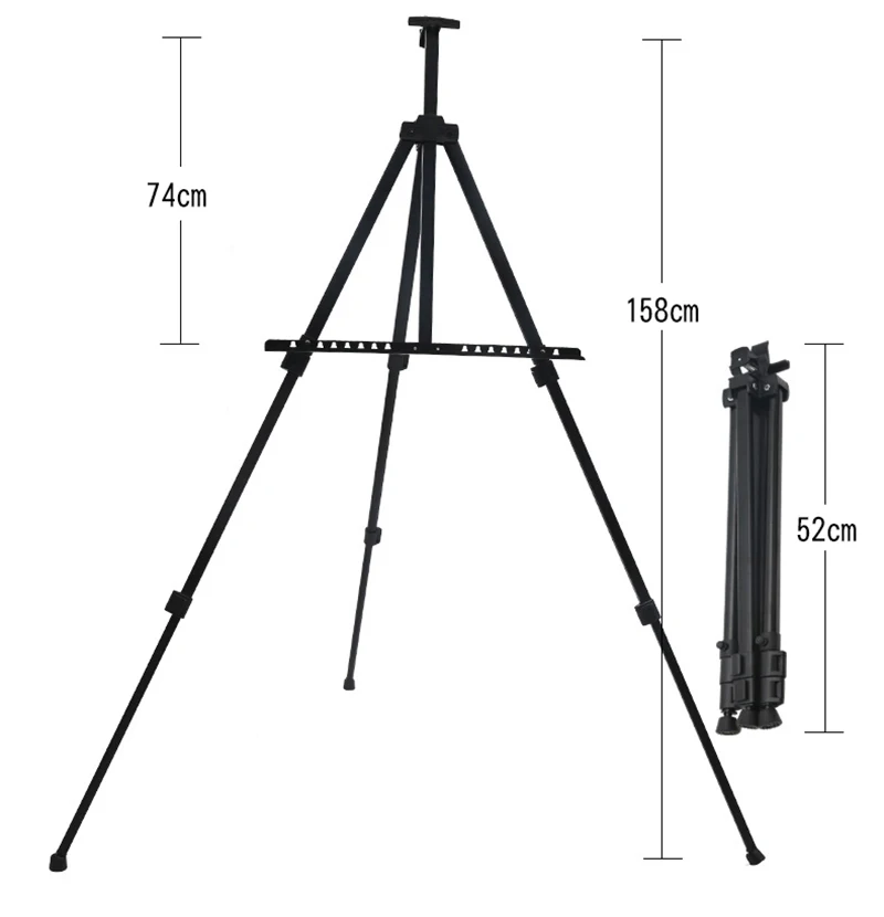 Мольберты из алюминиевого сплава эскиз рама для картины для художественных инструментов складной легкий вес регулируемый для рисования складной эскиз мольберт