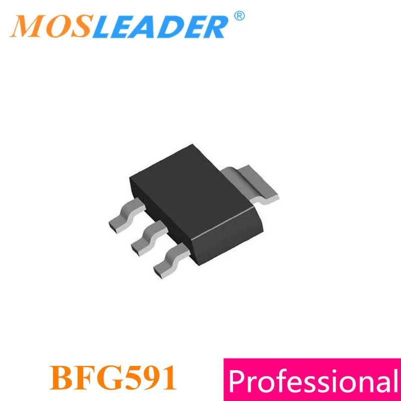 Mosleader BFG591 SOT223 100 шт. оригинальный 7 ГГц NPN 15 в 0.2A 2000 МВт Высокое качество|Запасные