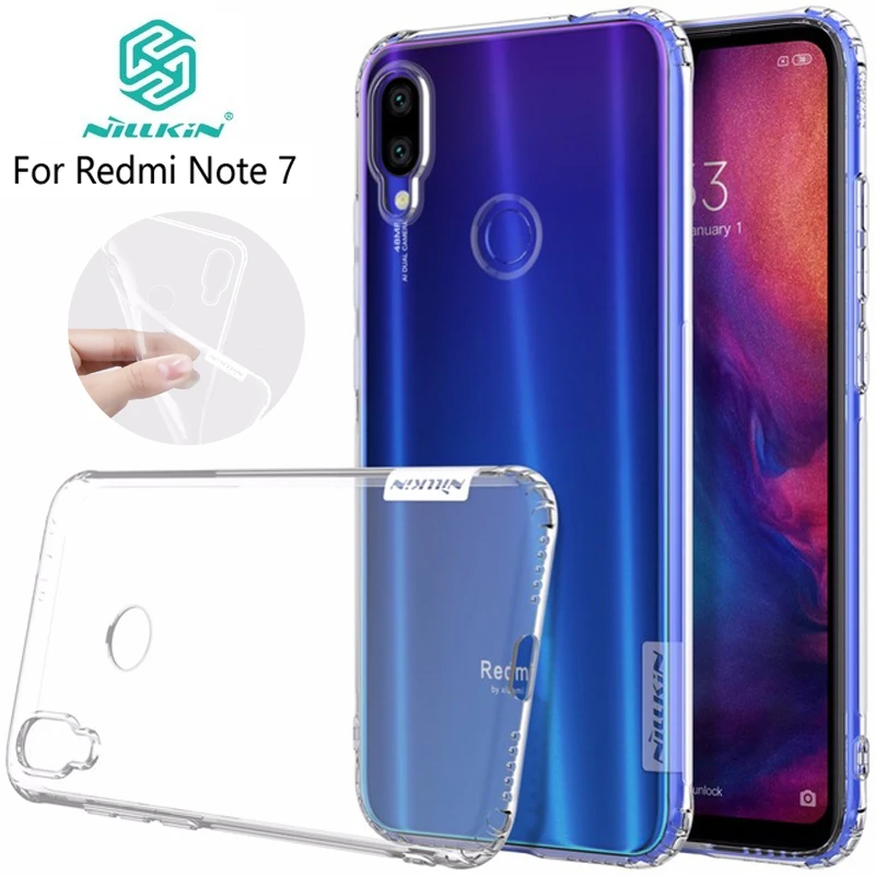 

NILKIN For Xiaomi Redmi Note 7 Case Nillkin Nature Transparent Clear Soft Silicon Phone TPU Protector Cover Redmi Note 7 Case