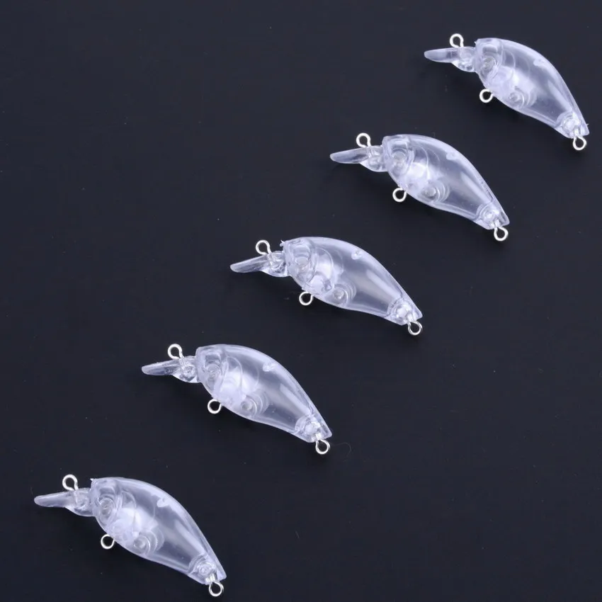 10pcs/set 3g Blank Hard Lure Unpainted Fishing Bait Fishing Lure Blank Crankbait Unpainted Hard Bait