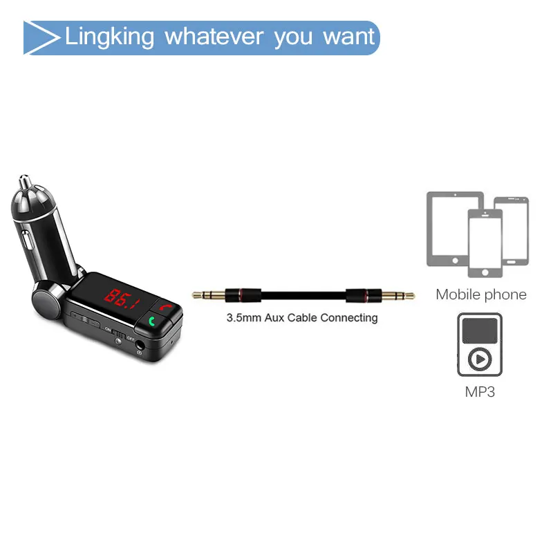 bluetooth fm transmitter for car iphone 6