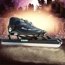 JEERKOOL Ледовые коньки Для женщин Скорость рисунок Ледовые коньки углерода/стекловолокна Металл фиксации местоположения Ножи гоночная обувь blade IC8