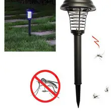 Открытый москитная убийца Plug солнечный свет сада светодиодный солнечный Москитная Убийца