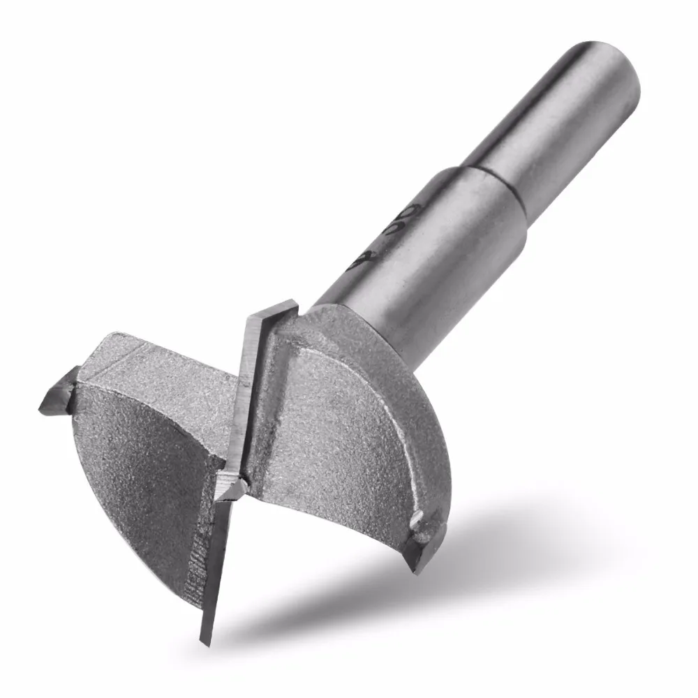 Forstner Bit Carbon High Speed Steel Woodworking Hole Saw Set Auger Opener Drilling Wood Plastic Plywood with Round Shank-1