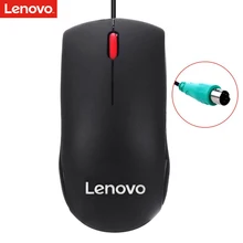 Lenovo ps2 mouse com fio óptico rato com fio escritório em casa businesst para pc