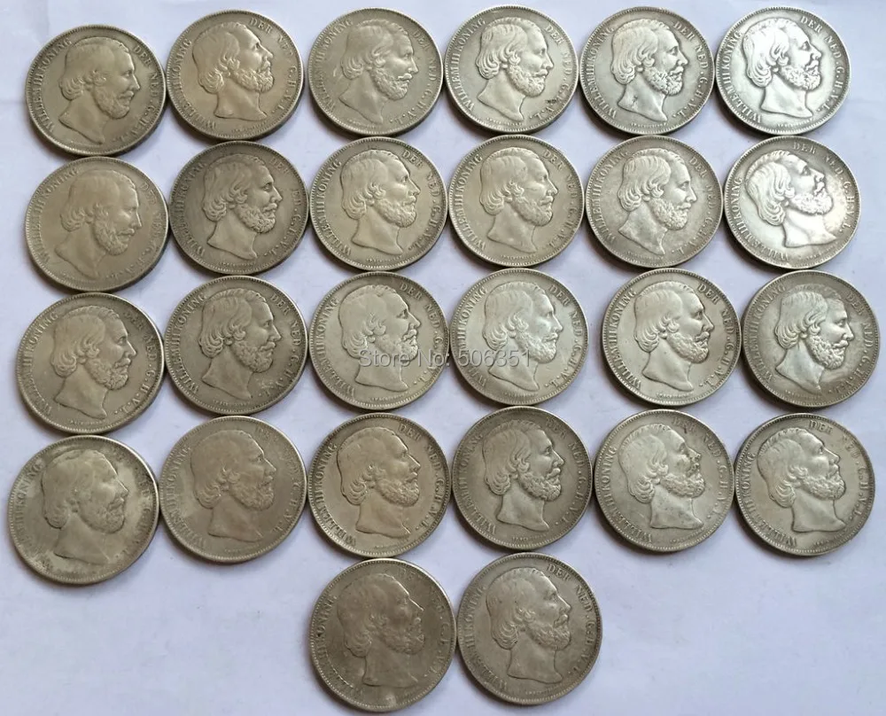 

wholesale Netherlands <1849-1874> 25 COINS